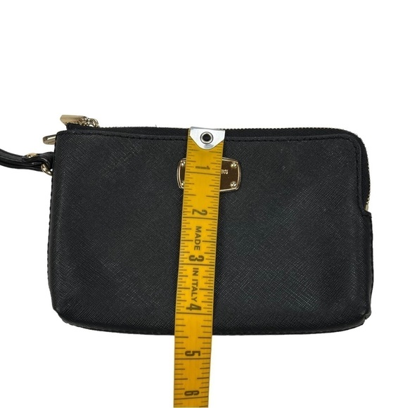Michael Kors MK Black Double Zip Wristlet Clutch Wallet - Picture 8 of 8